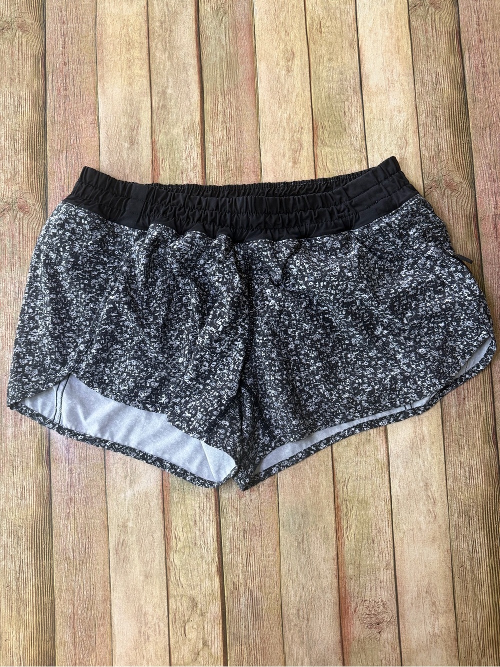lululemon athletica Black Speckled Athletic Shorts